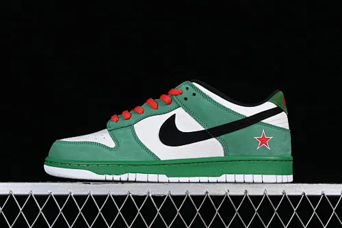 All categories Nk SB Dunk series Nk SB Dunk Low low-top sneakers Y version Nk Dunk SB Low Heineken Heineken ultra-limited edition low-top sports and leisure sneakers 304292-302